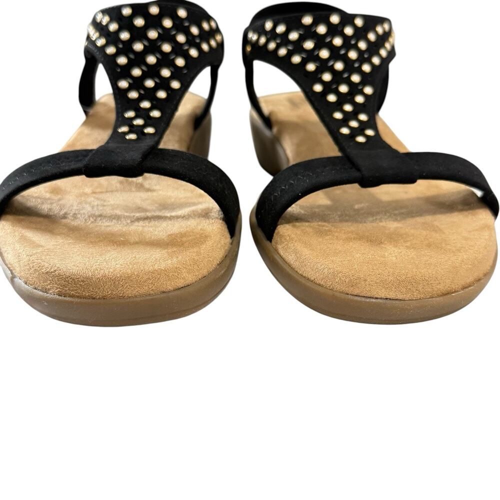 CROFT & BARROW Ortholite Comfort Women's Black & Diamanté Sandals Size /8 - Picture 7 of 12
